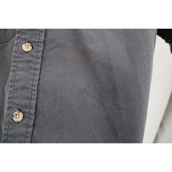 Carhartt Button Down Work Shirt XL Gray Pockets SS-S18 PTL - Picture 9 of 9